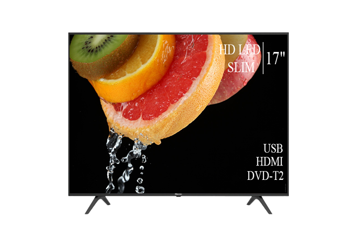 Сучасний Телевізор Hisense 17" HD-Ready DVB-T2 USB Гарантія 1 РІК! (1366x768)