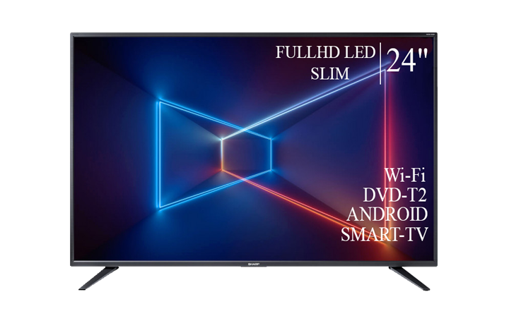 Сучасний Телевізор Sharp 24" Smart-TV Full HD T2 USB Гарантія 1 РІК!
