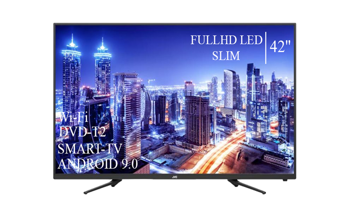 Сучасний Телевізор JVC 42" Smart-TV FullHD T2 USB Гарантія 1 РІК Android 9.0