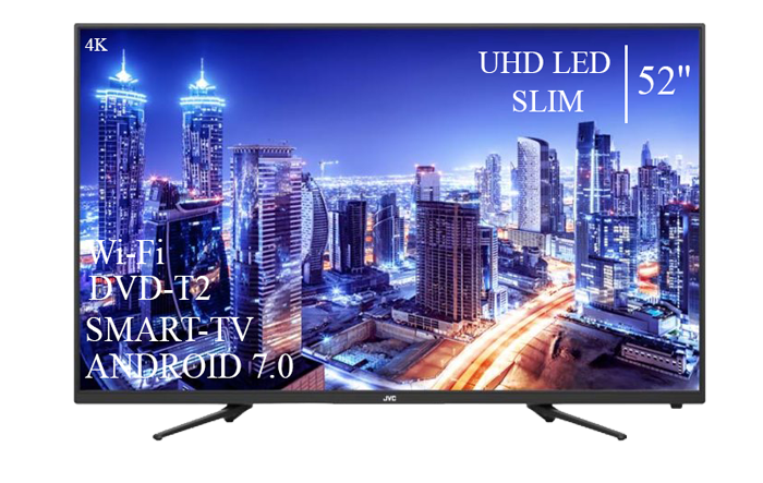 Сучасний Телевізор JVC 52"Smart-TV ULTRA HD T2 USB Гарантія 1 РІК