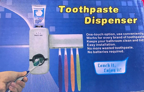 Дозатор зубної пасти з тримачем для щіток