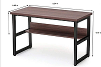 Письменный стол с полкой в стиле Лофт 1200х600х750, СП03