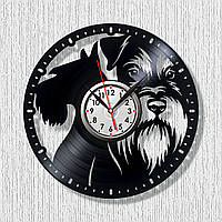 Шнауцер часы Шнауцер настенные часы Шнауцер Часы с собакой Часы Шнауцер Тихий кварцовый механизм