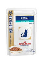 Влажный корм для кошек при заболеваниях почек с тунцом, Royal Canin Renal 85 г(от 10шт в ассортименте)