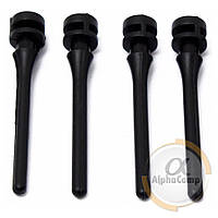 Антивібраційні силіконові гвинти-амортизатори для кулера 4 шт. чорні