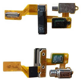 Шлейф (Flat cable) Huawei G7 Ascend з роз'ємом навушників, датчиком наближення і вібродзвінком