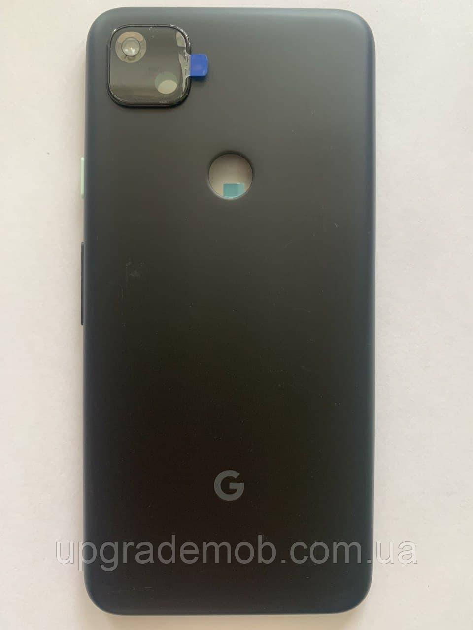 Задня кришка Google Pixel 4a 4G чорна Just Black оригінал + скло камери