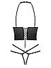 Комплект Obsessive DELISHYA SET half-bra, thong, garter belt, фото 4