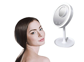 Кругле дзеркало з підсвічуванням і вентилятором Beauty Breeze Mirror