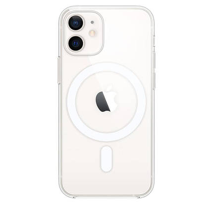 Чехол силиконовый MagSafe для Apple iPhone 12 Mini прозрачный, фото 2