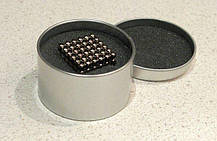 Неокуб Neocube 216 кульок 5мм у металевому боксі сріблястий (0213), фото 3