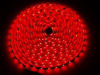 SMD 3528 светодиодная лента 5м Red 300 диодов влагозащищенная (0120)