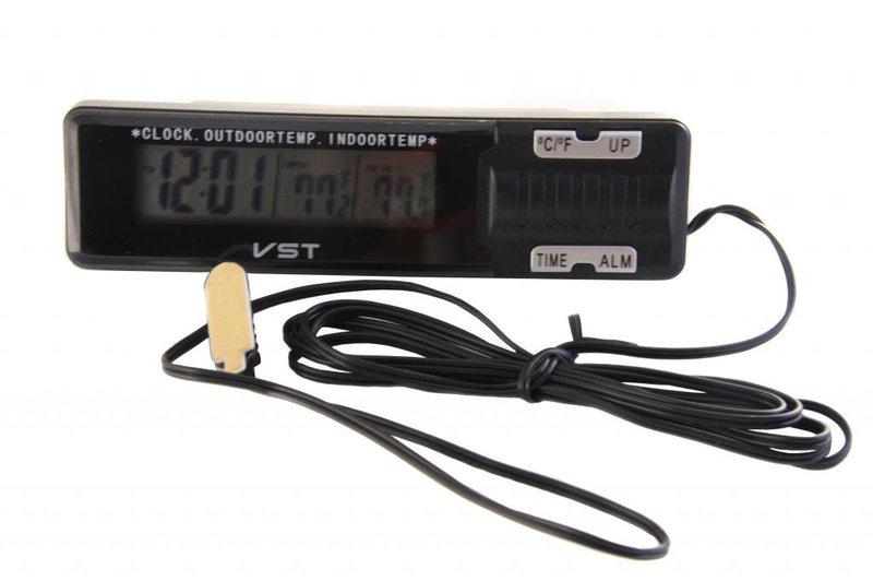Годинник з внутрішнім і зовнішнім датчиком температури VST-7065 (1235)