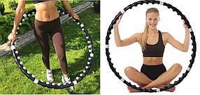 Обтяжений масажний обруч Хула Хуп з магнітами Massaging exerciser (0515)