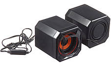 Комп'ютерні колонки акустика 2.0 UKC USB A8 (3718), фото 4