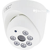 Проводная AHD камера виденаблюдения 4 MP UKC Z01 3.6 мм White (3255) alle Качество +, фото 2