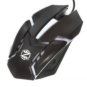 Мишка провідна Zornwee GM02 з підсвічуванням Black (36185)