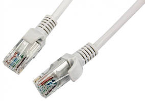 Патчкорд, звита пара для інтернету LAN 3 м 13525-7 сірий (4449)
