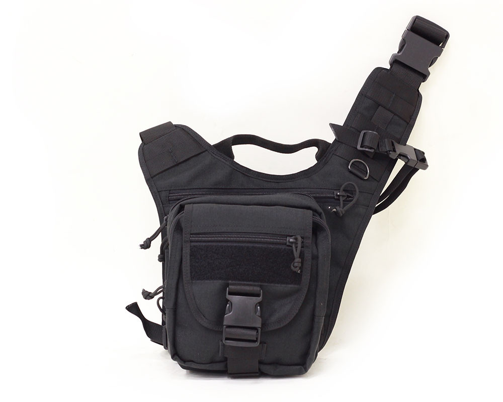 Сумка A-line A37 чорна синтетична плечова з кобурою