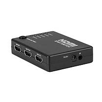 HDMI-перемикач Dellta HS55 на 5 портів HDMI switch з пультом ДУ (3843), фото 3