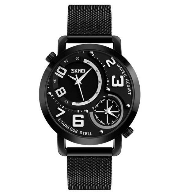 Чоловічий наручний годинник Skmei Moon 9168 Чорний, фото 1