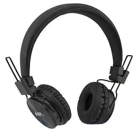 Бездротові Bluetooth-стерео навушники NIA X3 з МР3 і FM чорний (4362), фото 2