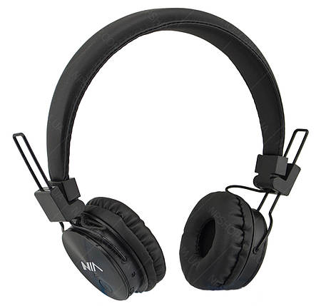 Бездротові Bluetooth-стерео навушники NIA X3 з МР3 і FM чорний (4362), фото 1