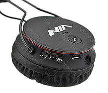 Бездротові Bluetooth-стерео навушники NIA X2 з МР3 і FM чорні (4068), фото 6