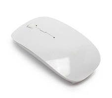 Бездротова ультратонка миша UKC Apple 2.4 GHz біла, фото 4