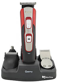 Бритва, машинка для стрижки Geemy GM592 10 в 1 Red (4340)