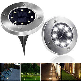 Уличный светильник на солнечной батарее Solar Disk Lights 5050 8 led