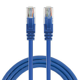 Патчкорд, звита пара для інтернету LAN CAT5 30 метрів Blue (3076)