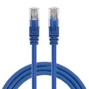 Патчкорд, звита пара для інтернету LAN CAT5 30 метрів Blue (3076), фото 1