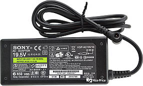 Блок живлення для ноутбука Sony 19.5 V 3.3 A 6.5x4.4 мм + кабель живлення (5086)