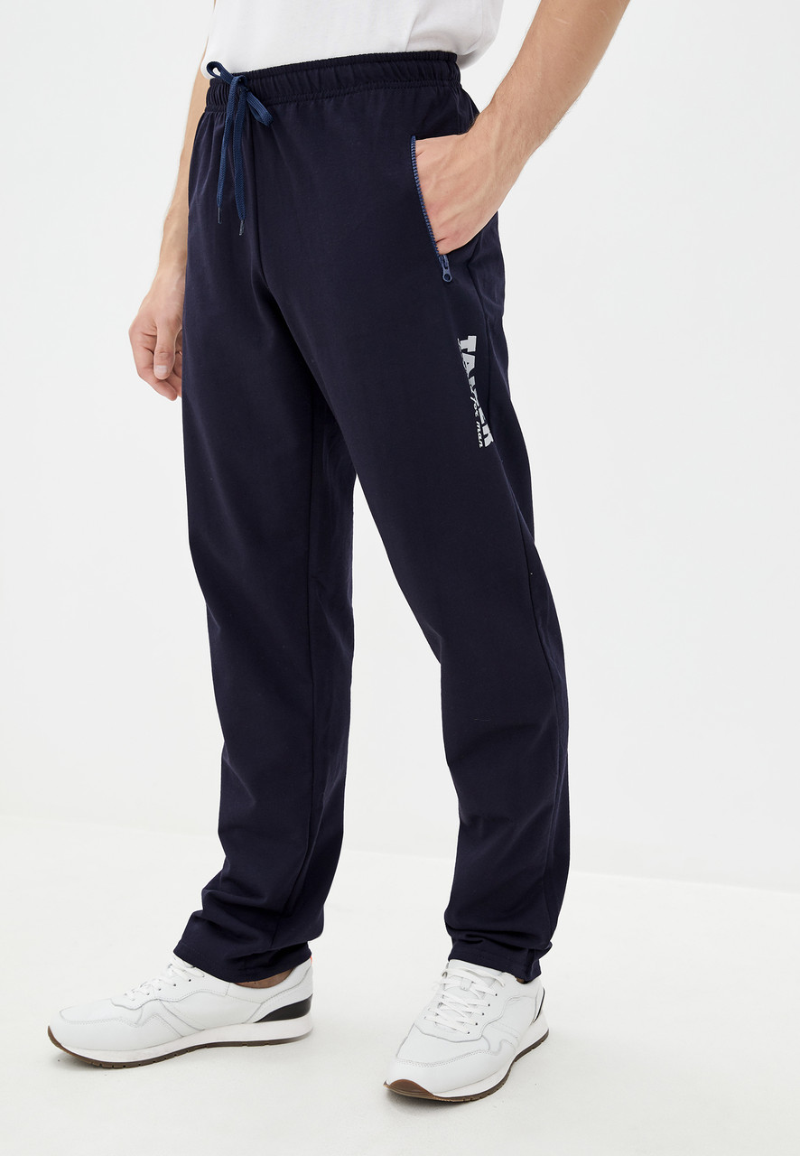 Мужские удлиненный спортивные штаны из турецкого трикотажа Tailer размеры 48-64 60 - фото 1 - id-p1656071359