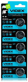 Батарейка VIDEX CR2032 5 шт (1 упаковка) (4254) alleg Качество