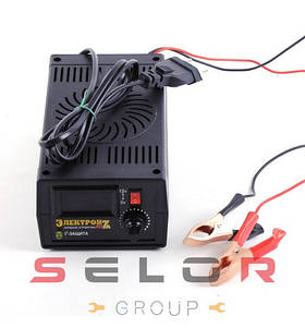 Зарядний пристрій для автомобільних акумуляторів Електрон 7А 6-12В ( регулювання струму) тепловий захист