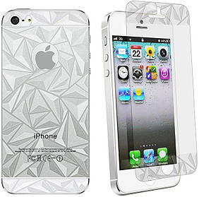 Защитная пленка 3D Diamond для iPhone 5G/5S (передняя и задняя)