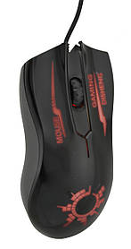 Ігрова комп'ютерна миша Disheng D1 з підсвічуванням (глянцева) Black (65413)