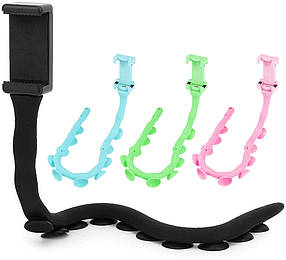 Тримач для телефону гнучкий універсальний з присосками "Змія" Worm Holder (мікс кольорів) (7304)