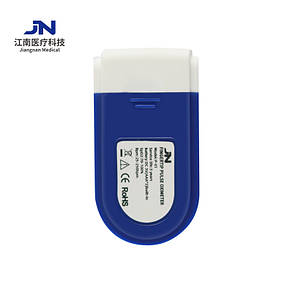 Пульсометр оксиметр на палець (пульсоксиметр) JN P01 TFT Blue ОПТ, фото 4