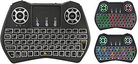 Бездротова російська клавіатура Rii i9 2.4G з RGB-підсвіткою (91102)