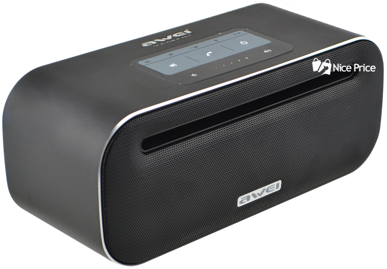 Портативна сенсорна колонка Bluetooth Awei Y600 (Bluetooth, MP3, AUX, Mic) Black (5587)