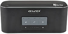 Портативна сенсорна колонка Bluetooth Awei Y600 (Bluetooth, MP3, AUX, Mic) Black (5587), фото 4