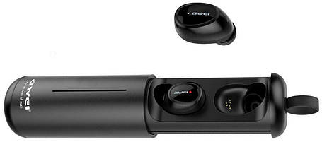 Bluetooth навушники Awei T5 з зарядним боком Black (5584), фото 1