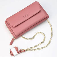 Клатч-сумочка Baellerry Leather темно-розовая