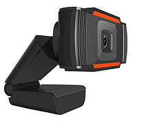 Веб камера с гарнитурой F37 720p функция plug and play Black OEM (18220), фото 4