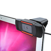 Веб камера с гарнитурой F37 720p функция plug and play Black OEM (18220), фото 5