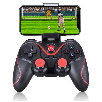 Беспроводной Bluetooth джойстик X3 с держателем телефона Black (7223), фото 1