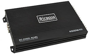 Автомобільний 4-канальний підсилювач звуку Sirocco SC-2000.4 (AB) 4000W Black (7580)